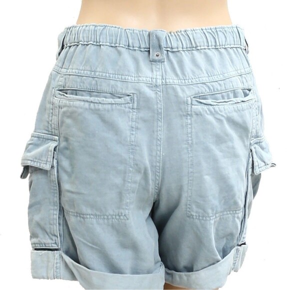 Free People Frankie Washed Shorts Low-Waisted Cargo Lightweight Casual S 283237 - Picture 7 of 9